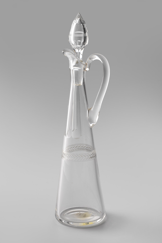 Glazen karaf met stop