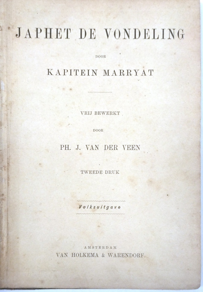 Japhet de vondeling. Kapitein Marryat.