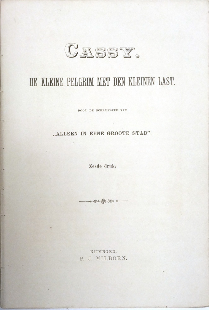 Cassy, de kleine pelgrim met den kleinen last.
