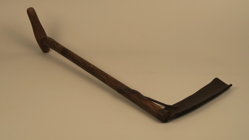 Kleine houten handzeis