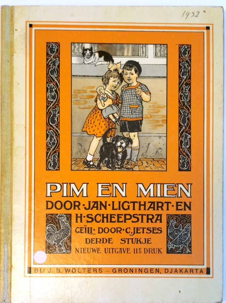 Pim en Mien door Jan Ligthart en H. Scheepstra. 3e stukje, nieuwe uitgave 11e druk, 1952.