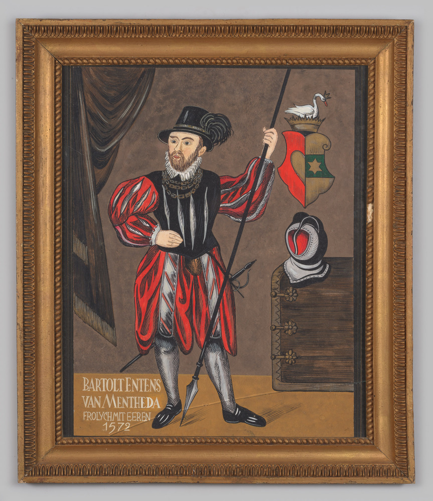 Ingelijst portret Bartolt Entens v. M.