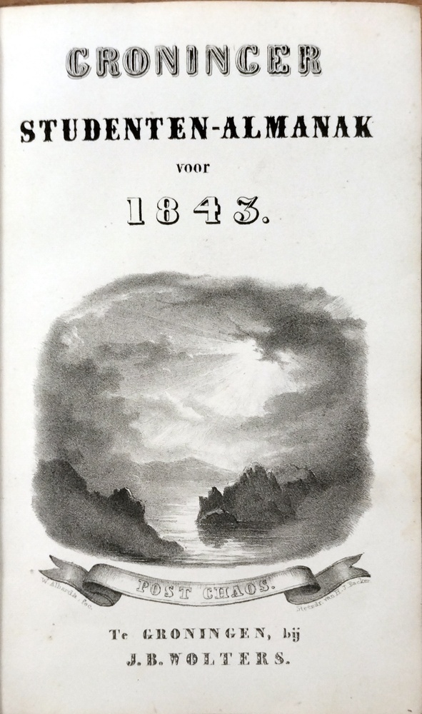 Groninger studenten almanak voor het jaar 1834