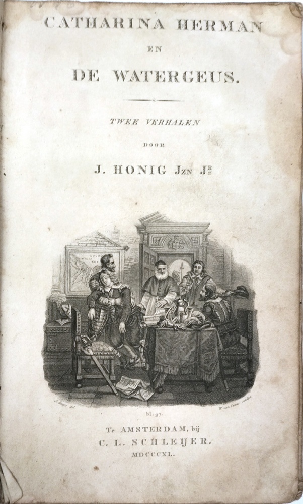 Catharina Herman en de watergeus door J. Honig Jzn. Jr. 1840