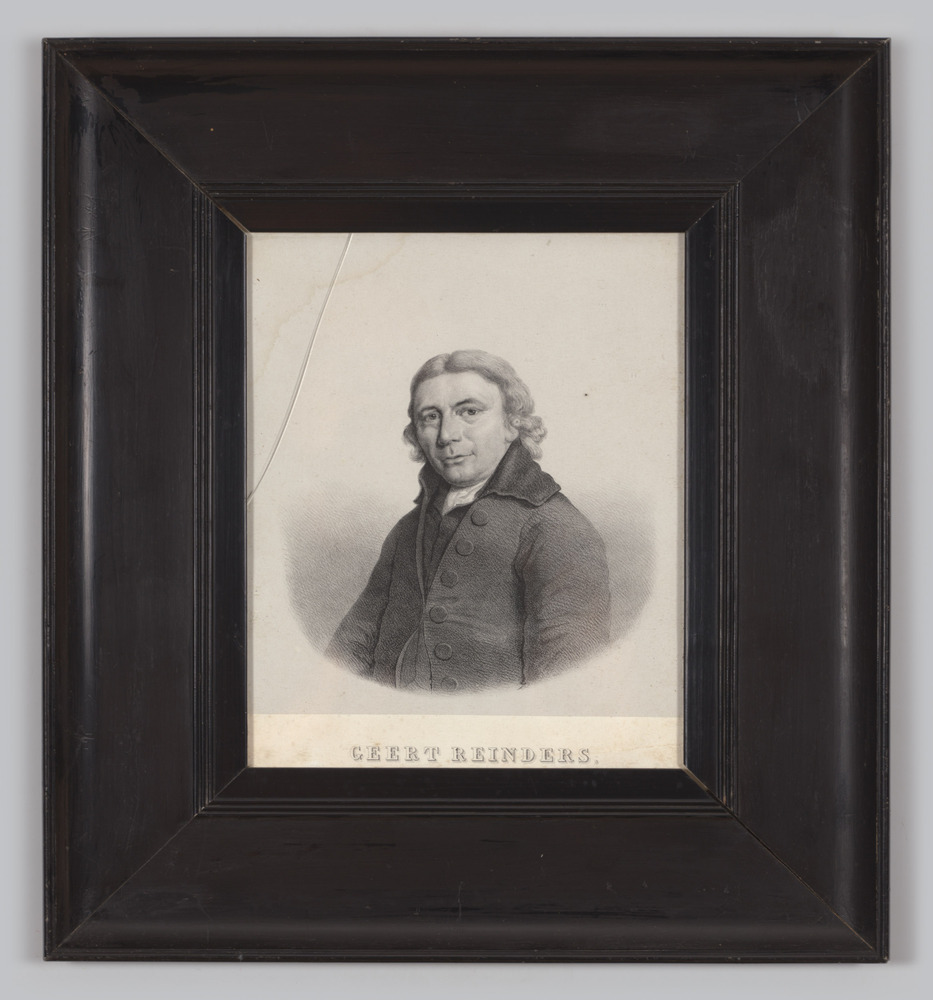Prent; reproductie; portret (foto) van Geert Reinders