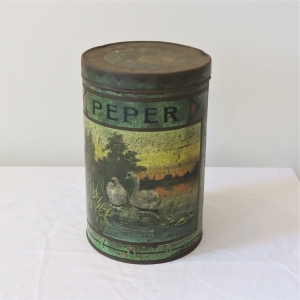 Bus "peper", met afbeeldingen van bloemen