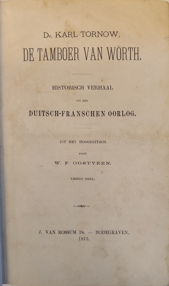 De tamboer van Wörth. Vierde deel. Tornow, K.