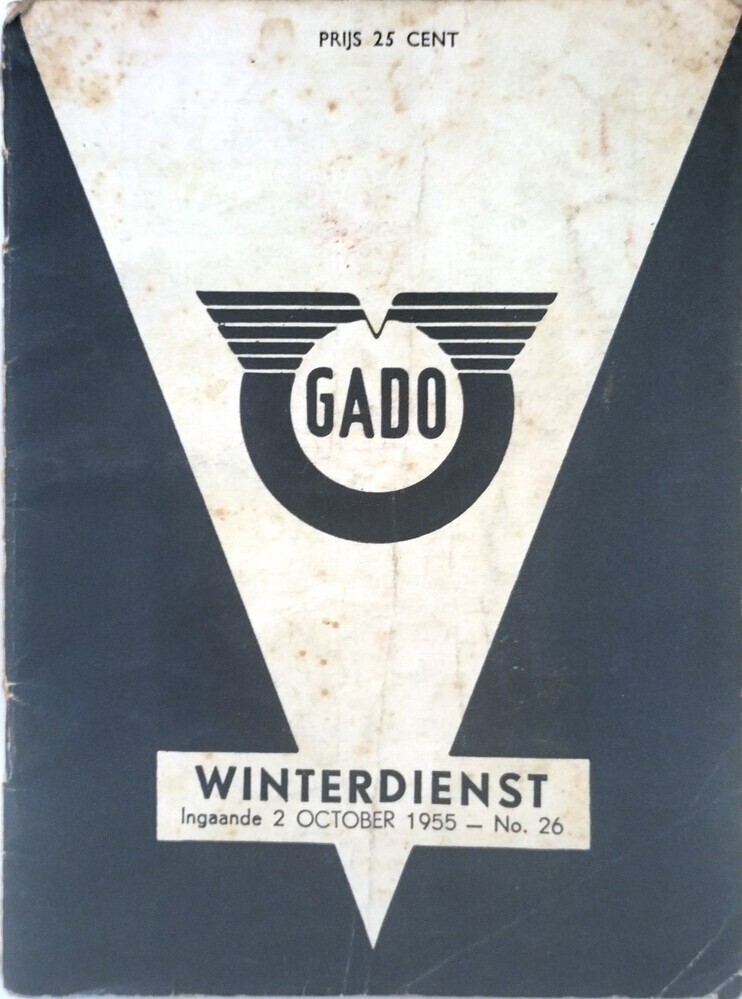 Winterdienst GADO, ingaande 2 october 1955