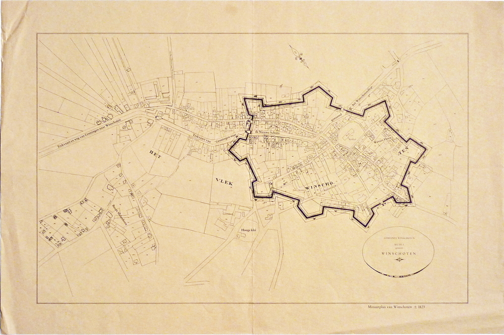 minuutplan van winschoten ongeveer 1823