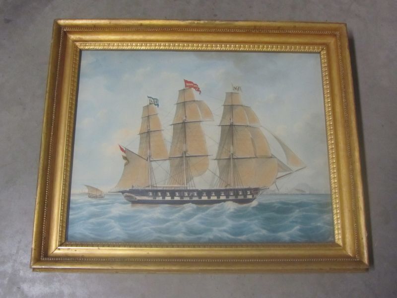 Aquarel Fregat Rhoon en Pendracht