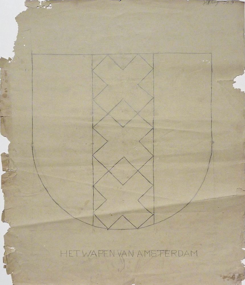 Het Wapen van Amsterdam & Wapenschild met Kruis