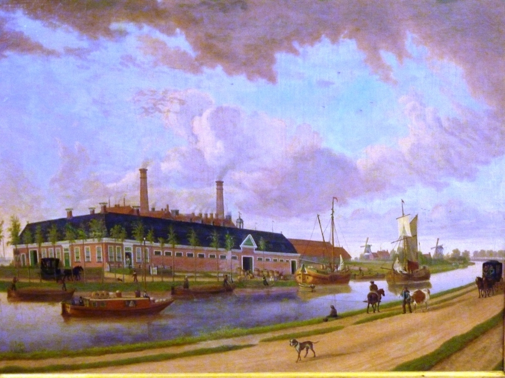 De eerste aardappelstroopfabriek van W.A. Scholten te Foxhol met de naam Eureka werd gebouwd 1841.
