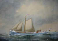aquarel Logger Mary of Ter Apel Capt E.Bossema.