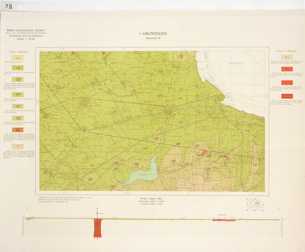 7 II 7 Groningen Kwartblad II Rijks Geologische Dienst