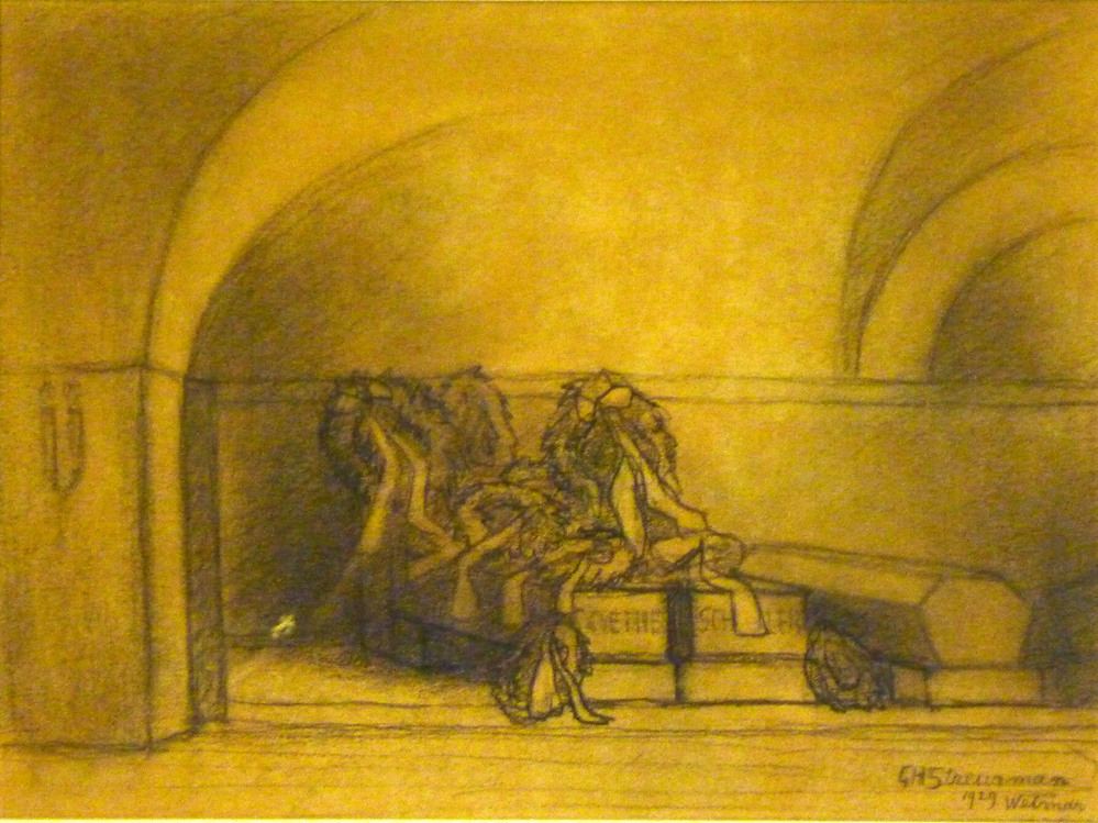 graf Goethe en Schiller te Weimar