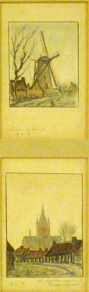 Molen bij Wouw St Antoniuskerk te Roosendaal