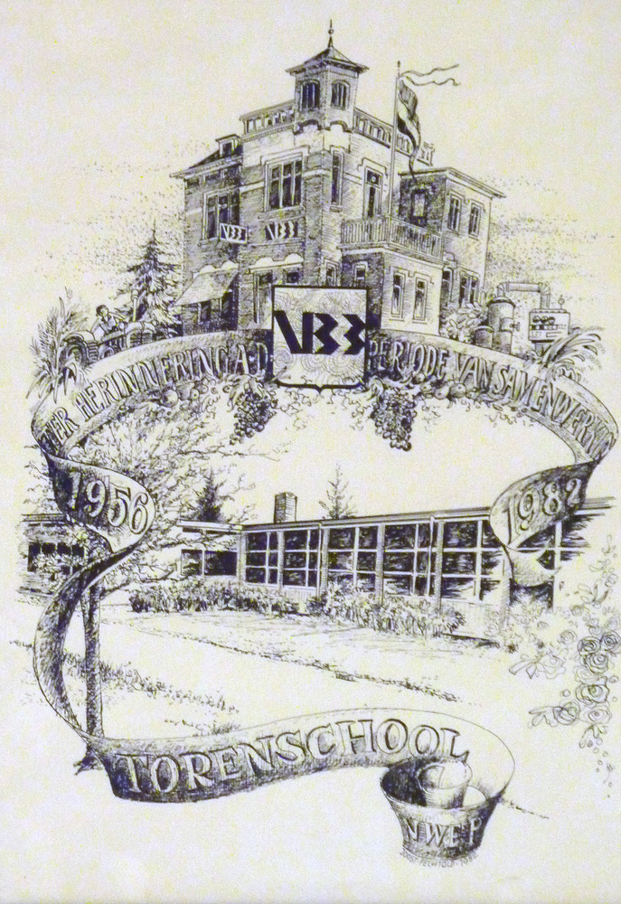 ter herinnering aan de periode van samenwerking VBB 1956-1982 Torenschool Nieuwe Pekela