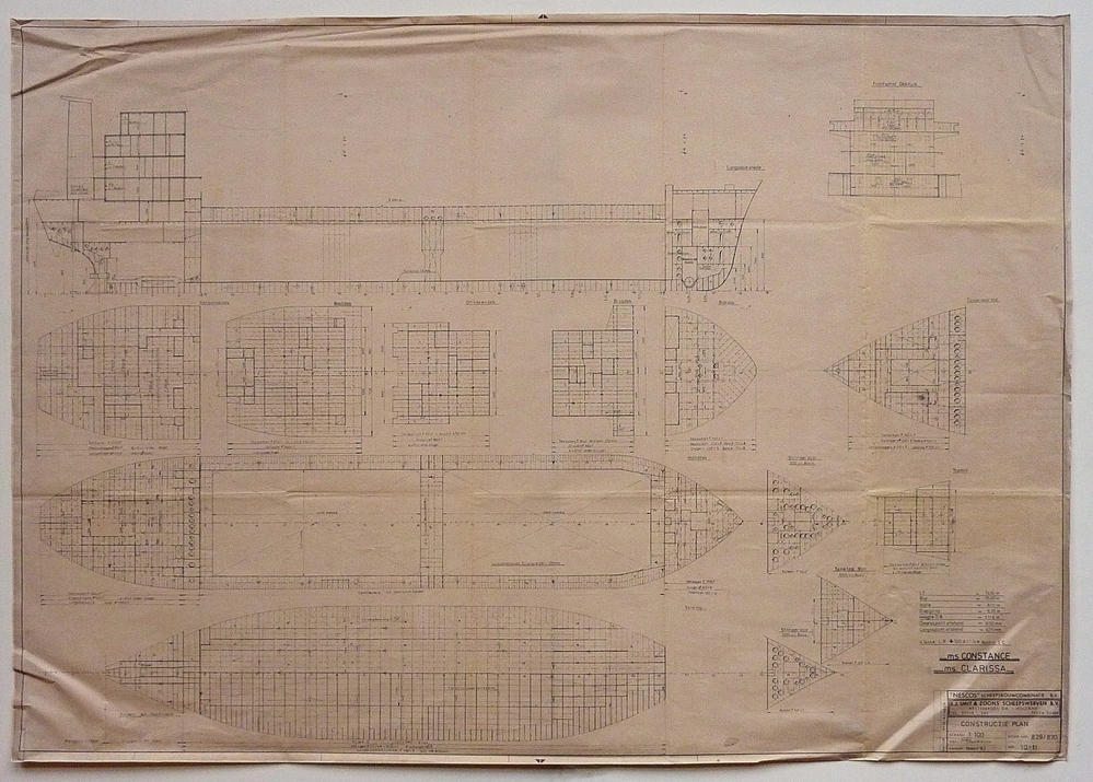 M.S.Constance MS Clarissa E.J.Smit & Zoon 's scheepswerven BV bouw No 829 / 830