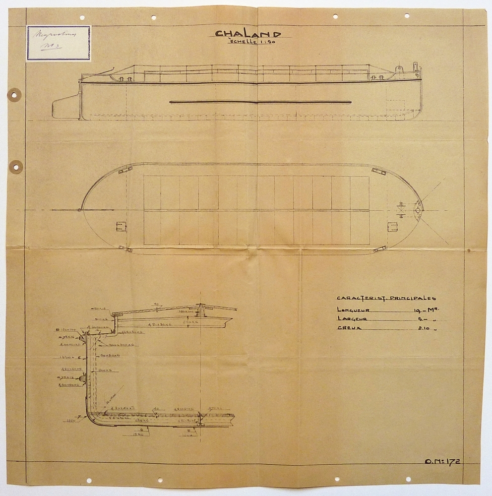 Chaland Echelle 1:50 G.N:72