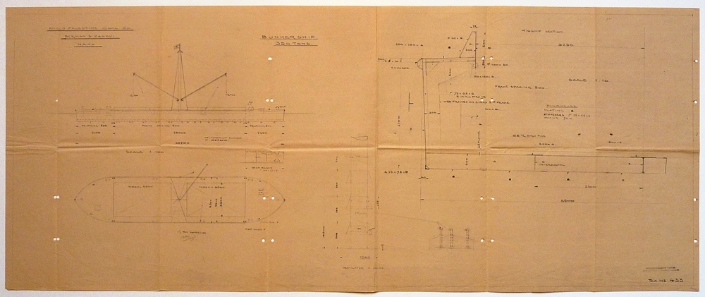 anglo palestine coal Co Bekman & Zahavi Haifa Bunkerschip 350 tons