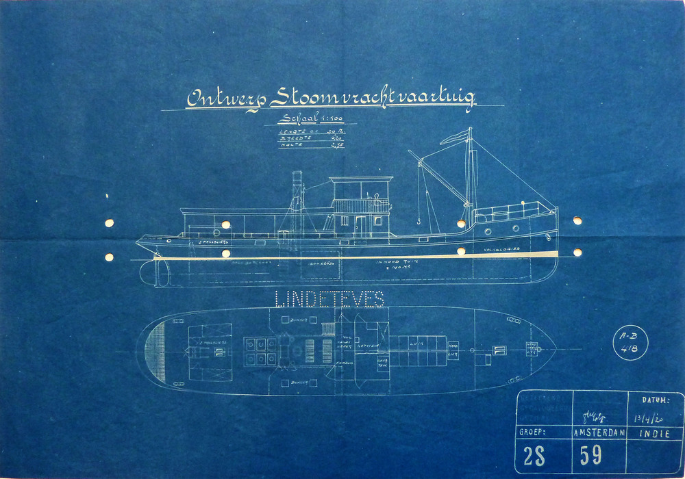 ontwerp stoomvrachtvaartuig