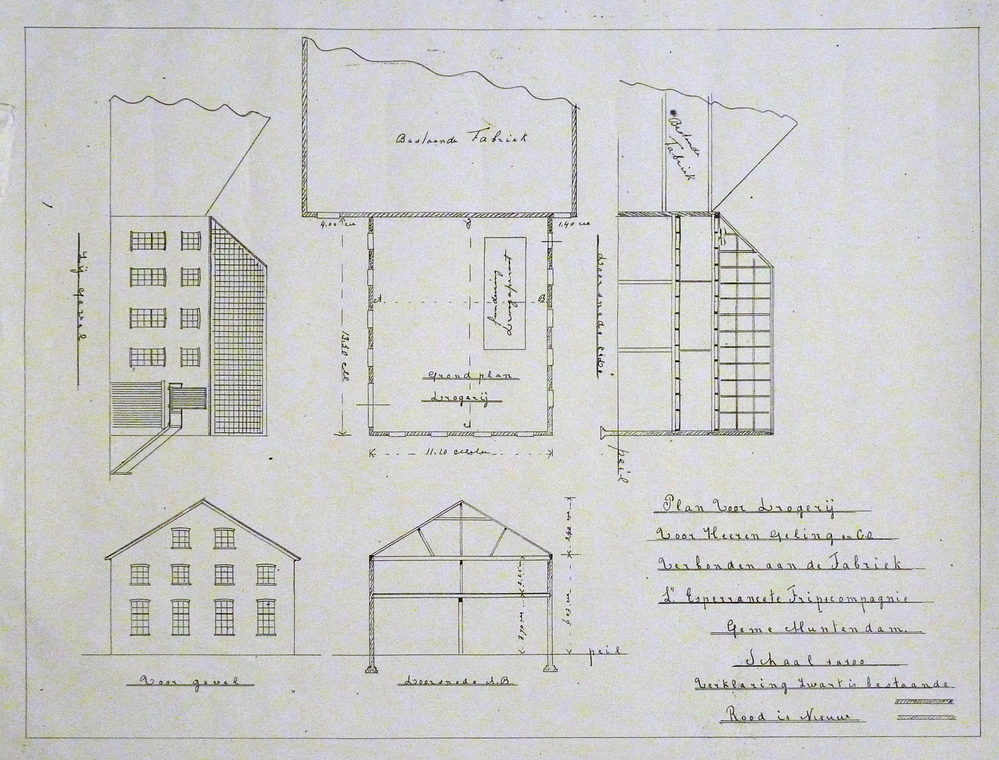 plan drogerij voor Geling & Co , verbonden aan fabriek L'Esperrance te tripscompagnie