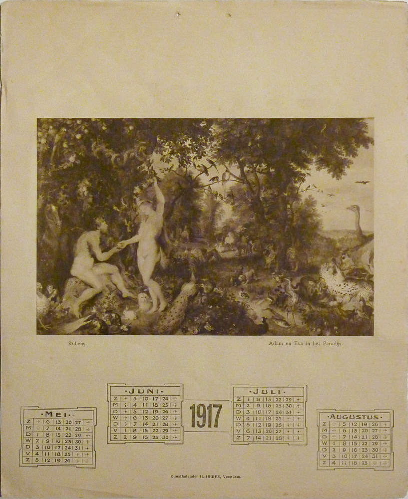 kunstkalender Heres meubelfabriek excelsior Veendam