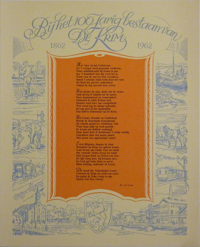 bij het 100 jarig bestaan van de krim 1862 1962