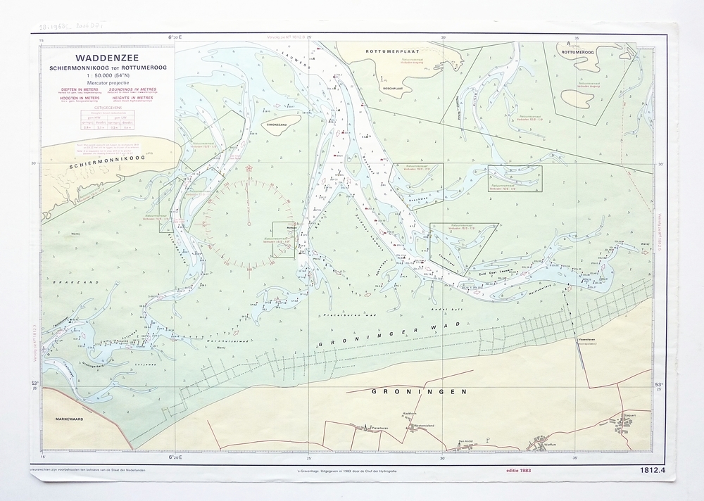 waddenzee schiermonnikoog tot rotummeroog / waddenzee en lauwersmeer paesens tot zoutkamp