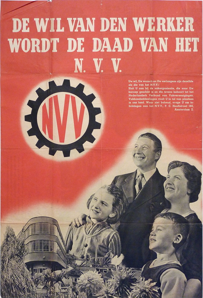 de wil van den werker wordt de daad van het NVV