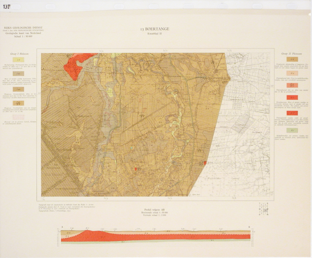 13 II 13 Boertange Kwartblad II Rijks Geologische Dienst