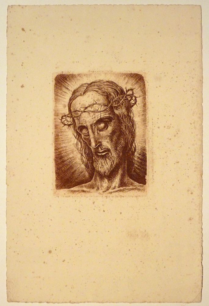 lijdende christus met doornenkroon