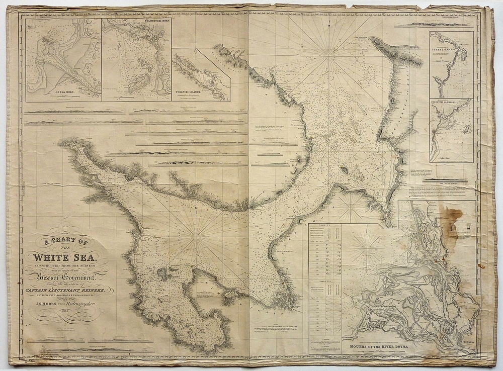 a chart of the white sea