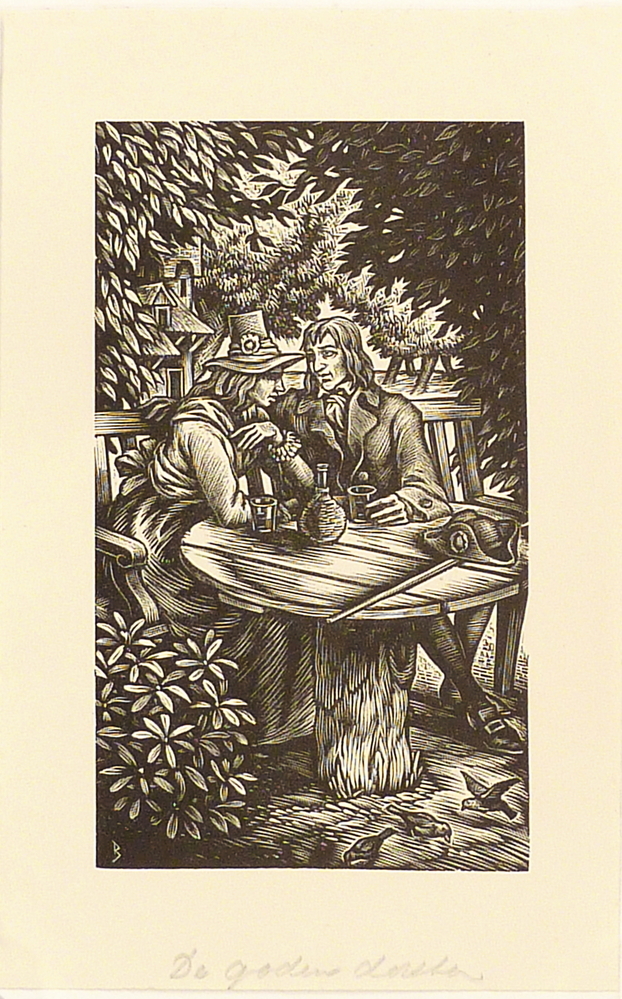 man en vrouw aan tafel uit de goden dorsten