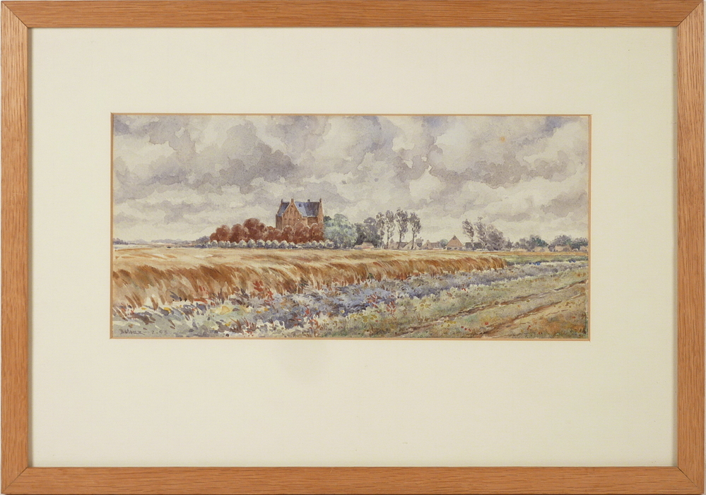 aquarel Kerk Noordbroek