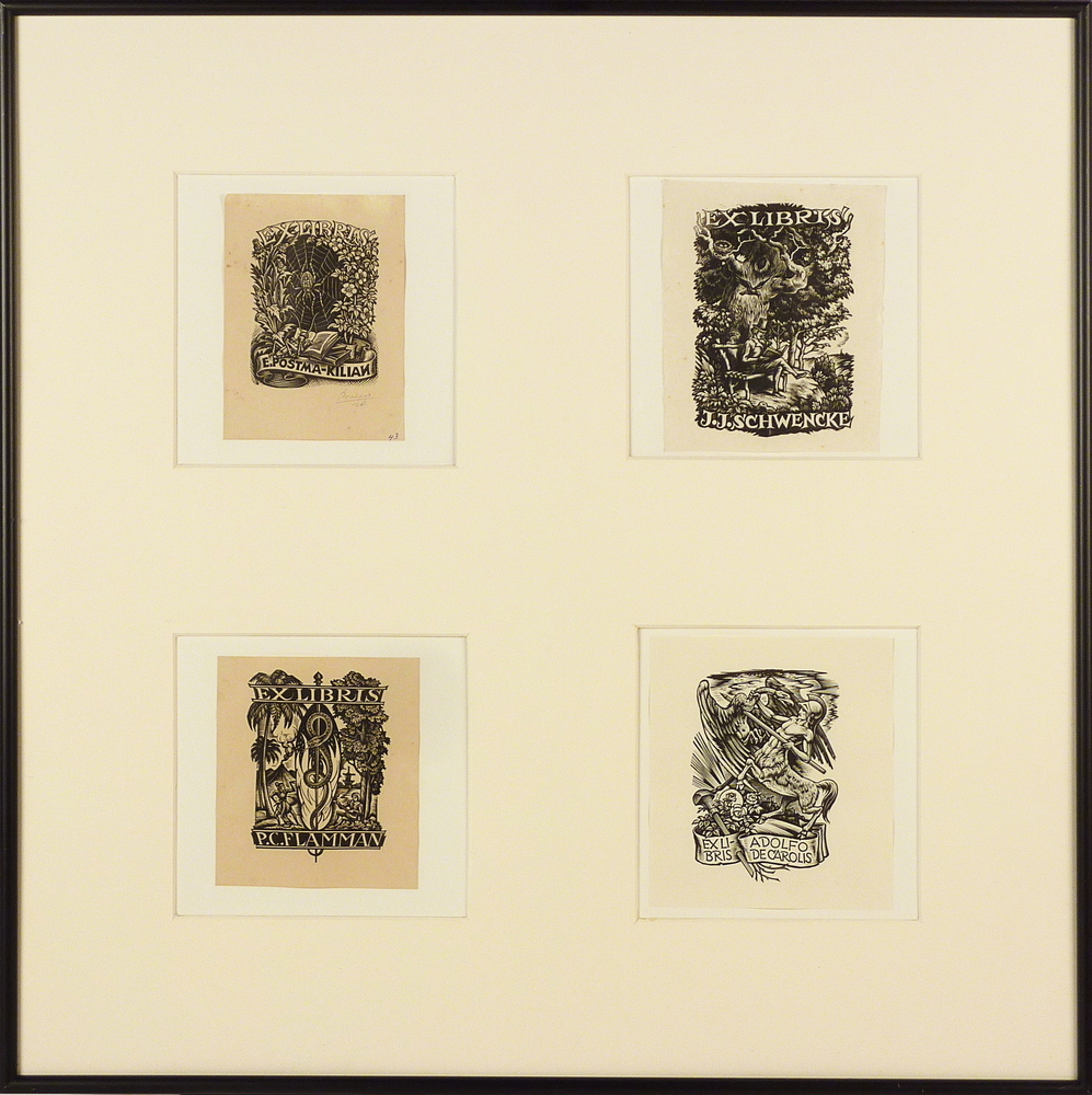 E.Postma - Kilian - J.J.Schwencke - P.C.Flamman - Adolfo de carolis