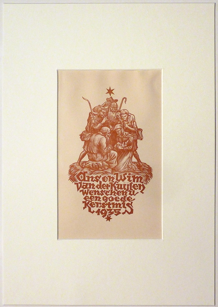 Ans en Wim van der Kuylen wenschen U een goede kerstmis 1935