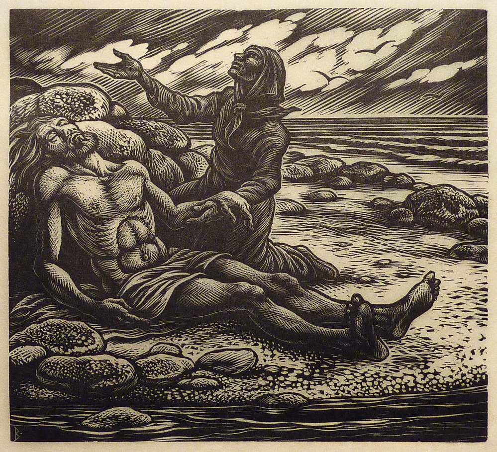 illustratie uit Kalevala heldendicht der Finnen