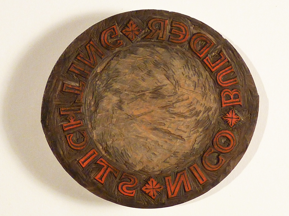 houtblok stempel Nico Bulder Stichting