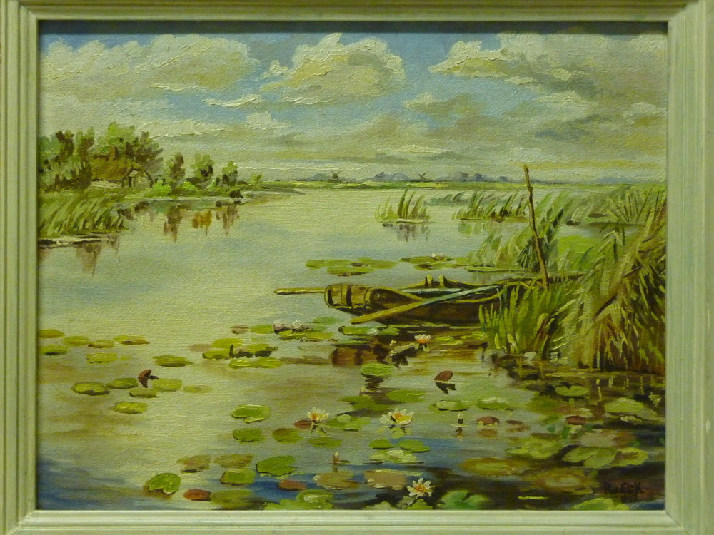 meertje met bootje en boerderij