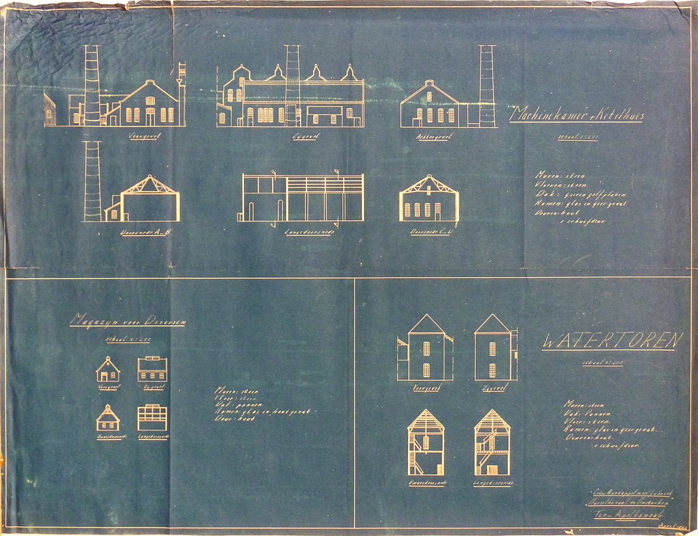 machine kamer ketelhuis watertoren cooperatieve aardappelmeelfabriek Musselkanaal en Omstreken Ter Apelkanaal