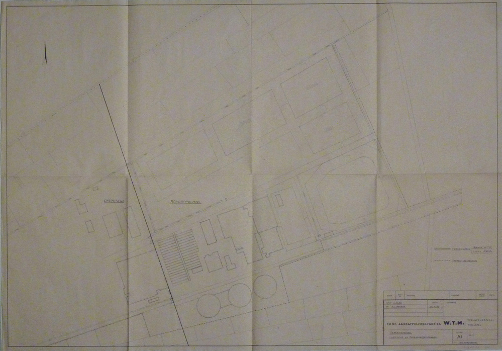 Terreingrenzen chemische en aardappelmeelfabriek Ter Apelkanaal