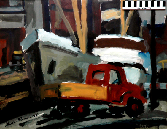 laden en losen aan de Oosterhaven te Groningen