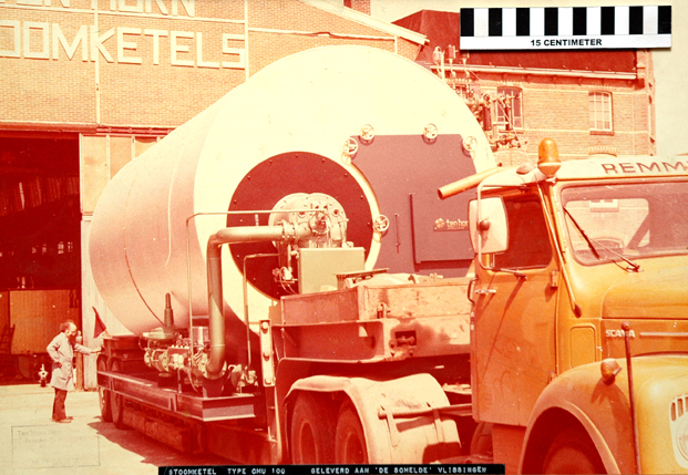 Stoomketel type CMU 100 geleverd aan De Schelde Vlissingen gemaakt bij Ten Horn.