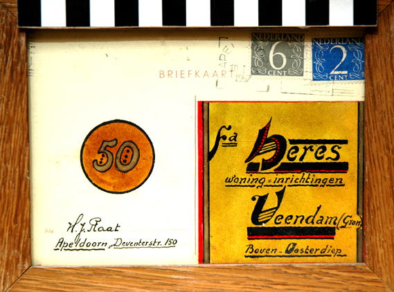 gelukwensen 50 jarig jubileum Fa Heres door H.J.Raat