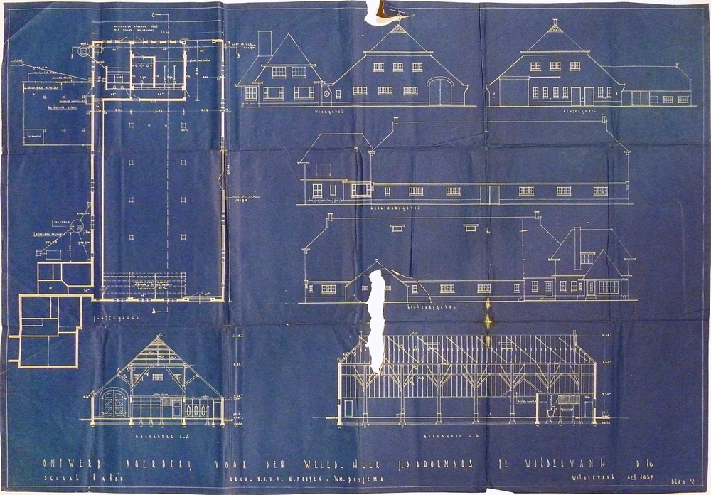 ontwerp boerderij voor den wel ed heer J.P.Doornbosch te Wildervank blad 2