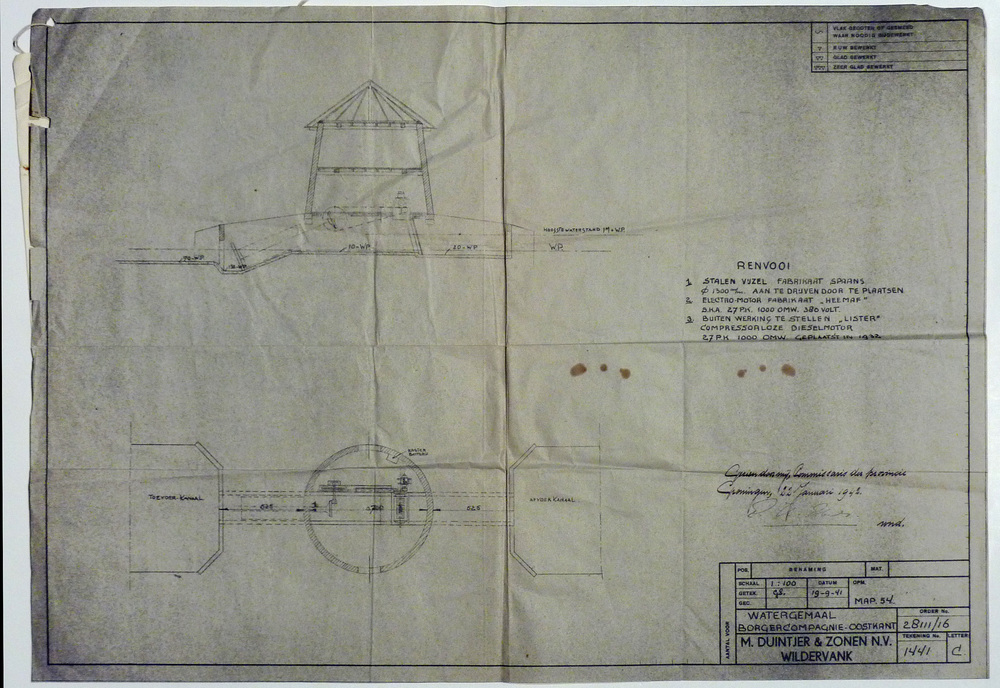 watergemaal borgercompagnie ooskant 1:100
