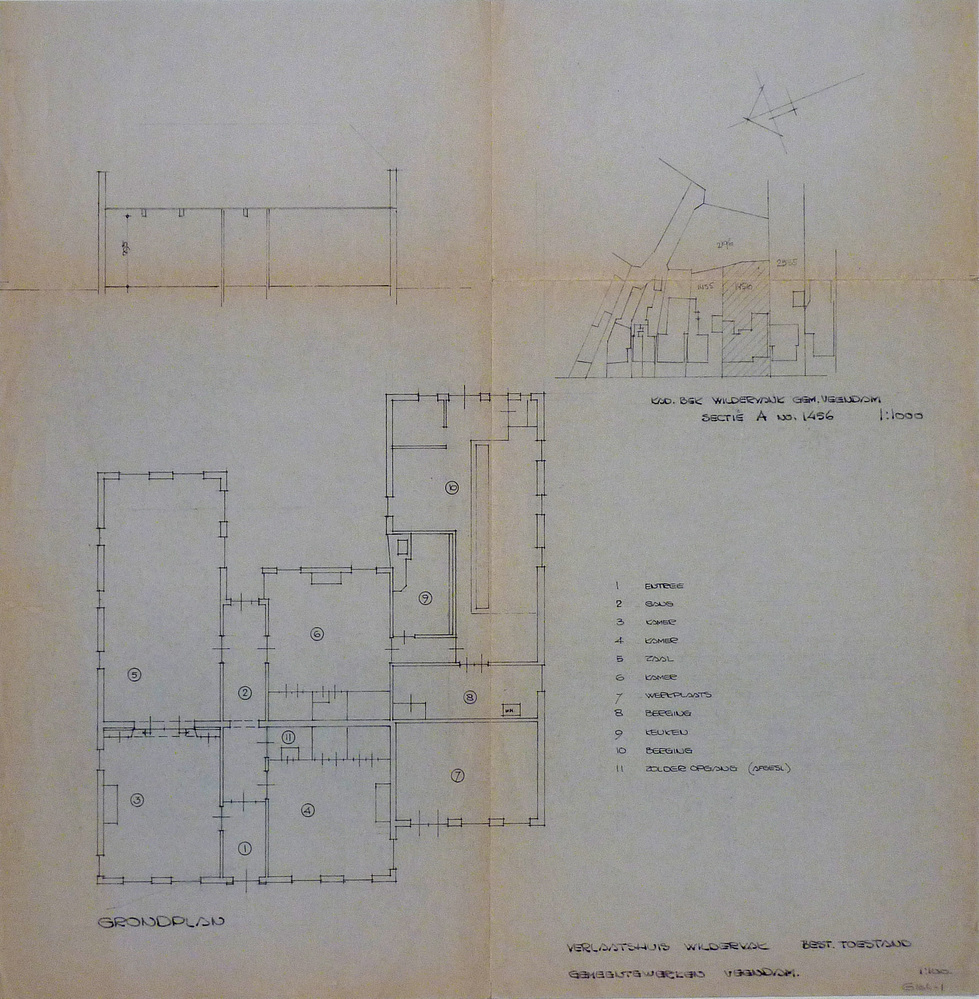 verlaathuis wildervank best.toestand grondplan