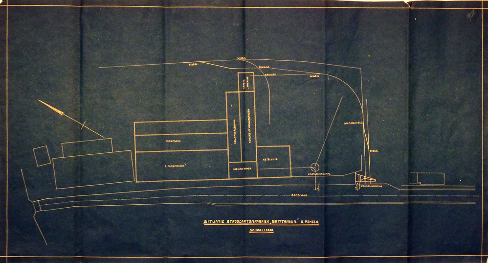 situatie stroocartonfabriek Brittannia O Pekela