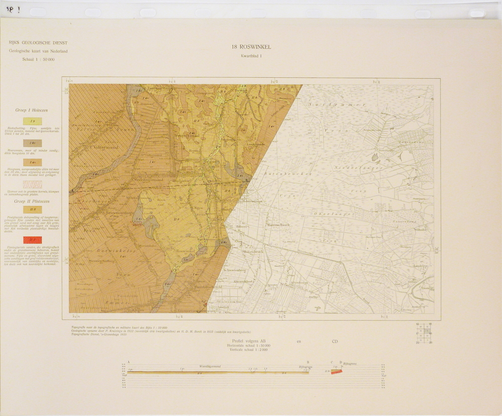 18 I 18 Roswinkel Kwartblad I Rijks Geologische Dienst